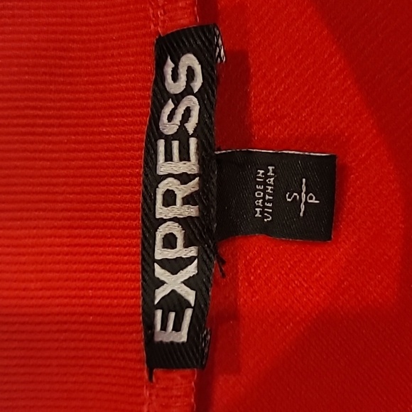 Express Cut Out Cold Shoulder Stretch Dress Red Small - Picture 12 of 12
